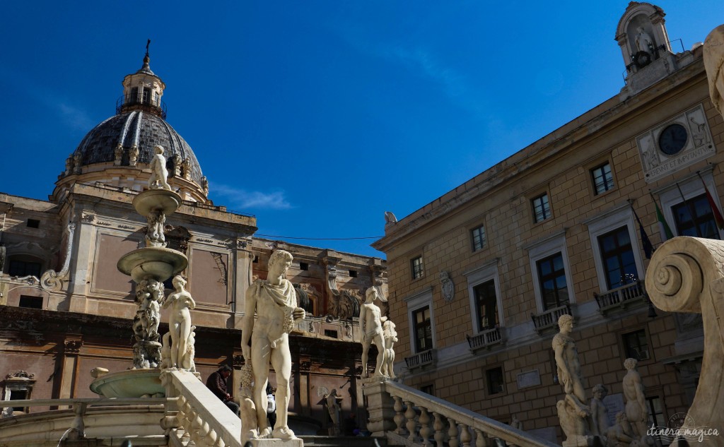 Der Brunnen der Piazza Pretoria.