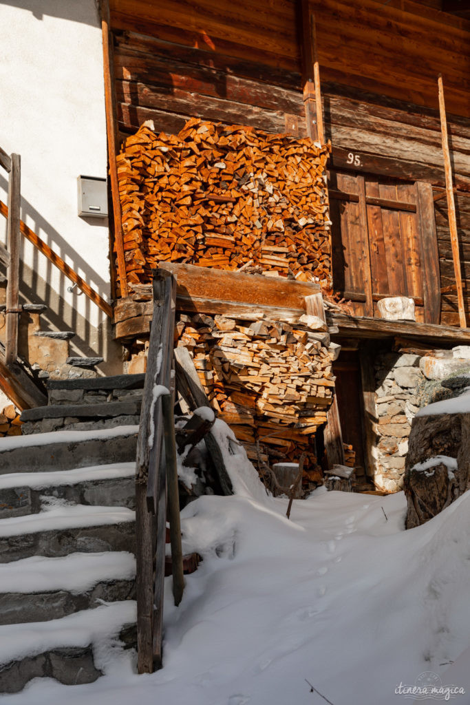 val d'herens suisse en hiver evolene