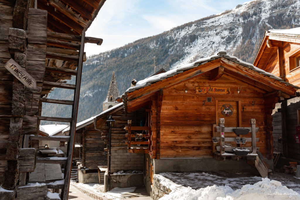 val d'herens suisse en hiver evolene