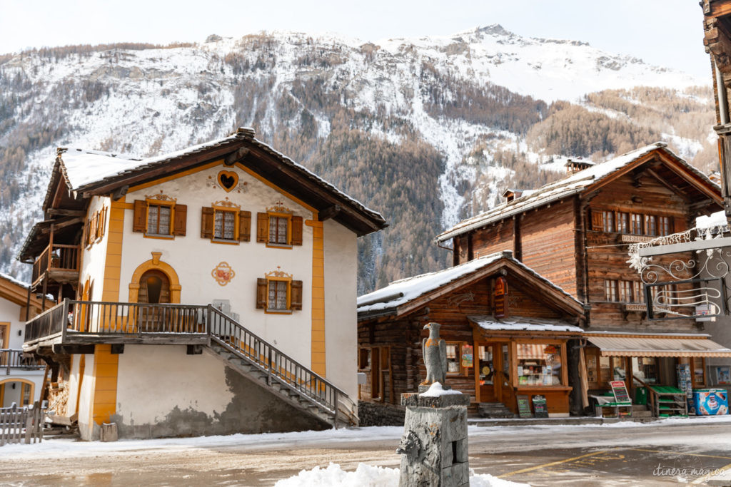 val d'herens suisse en hiver evolene