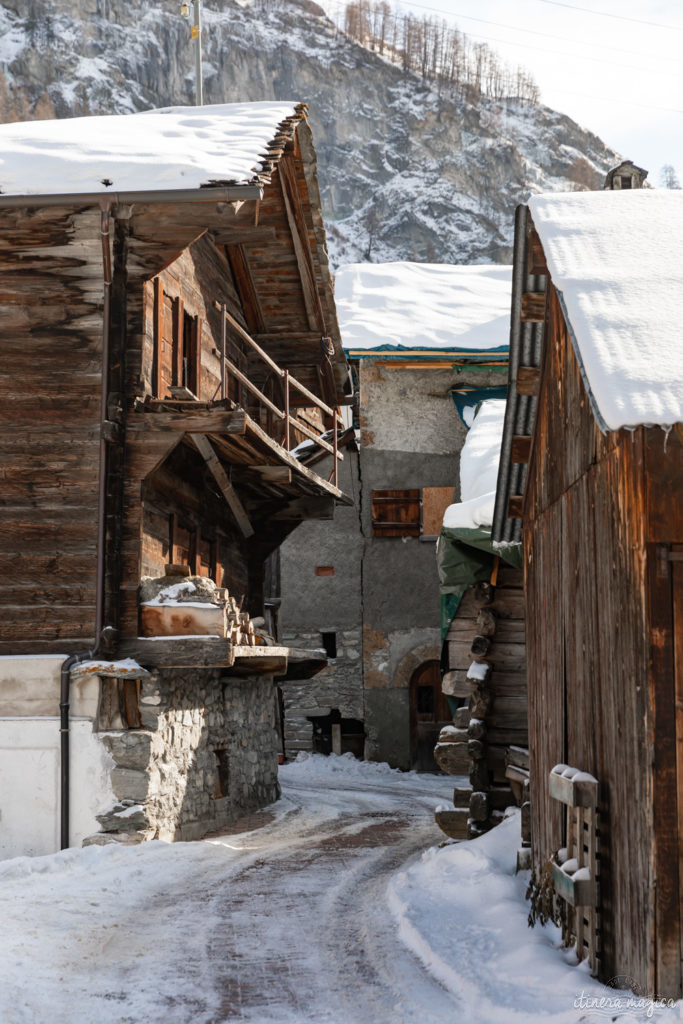 val d'herens suisse en hiver evolene