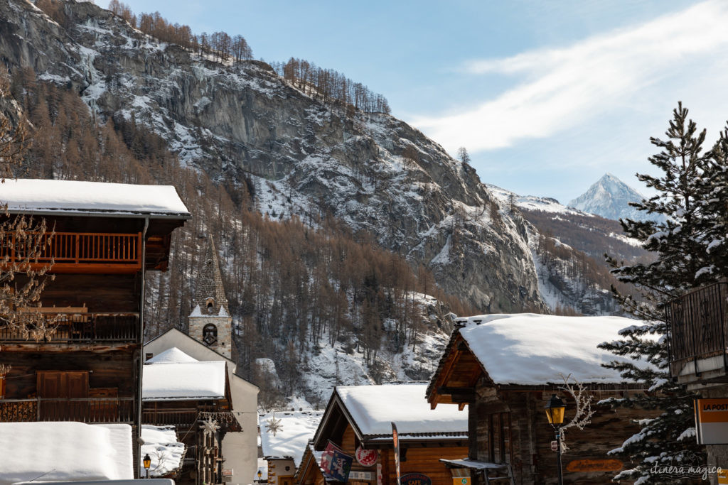 val d'herens suisse en hiver evolene