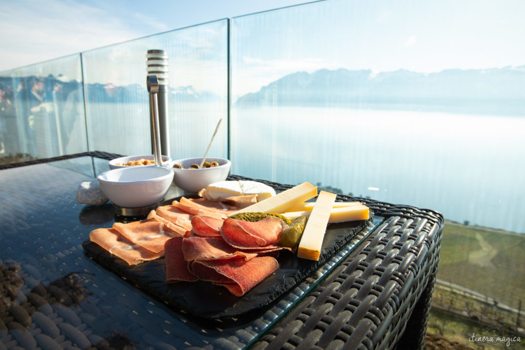 suisse en hiver vignobles de lavaux