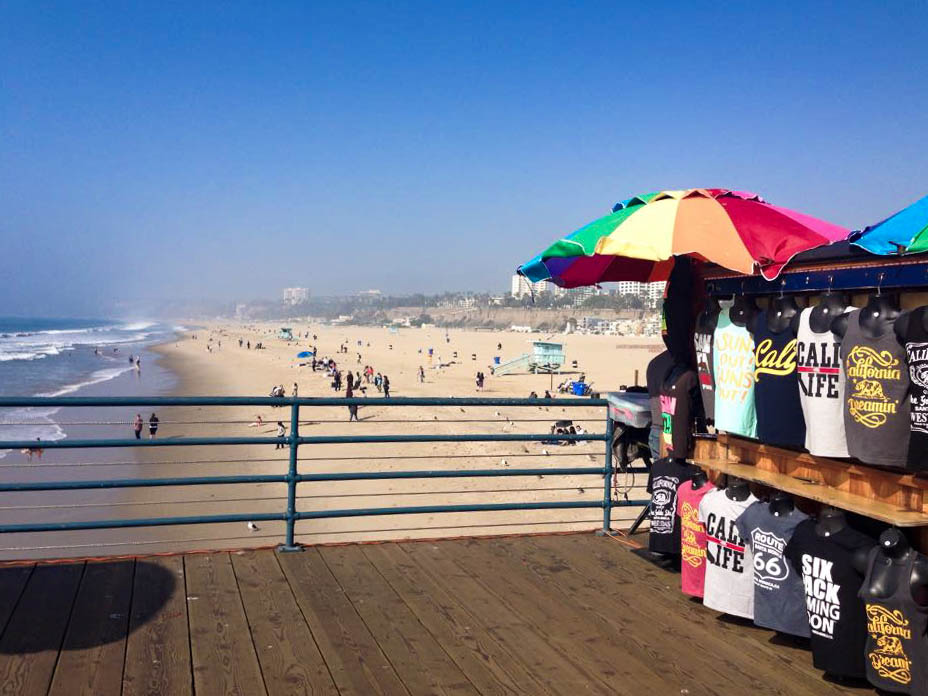 Sur la jetée de Santa Monica.