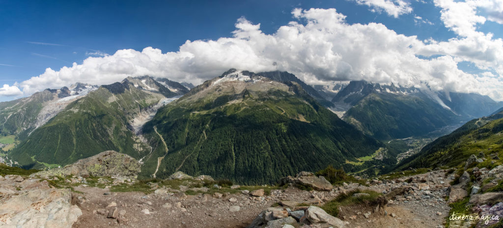 Glaciers de Chamonix panorama