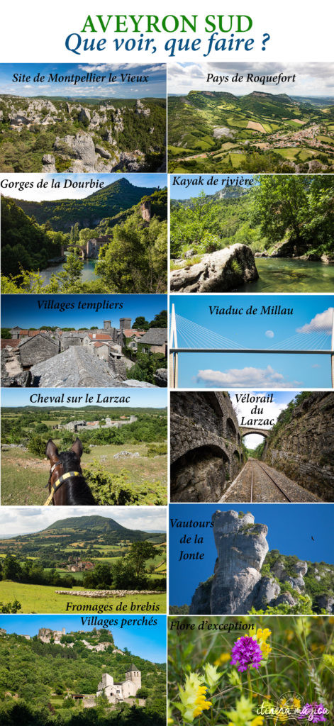 Que faire et que voir dans le sud de l’Aveyron ? Itinéraires, activités, points de vue, incontournables autour de Millau, Roquefort, sur le Larzac.