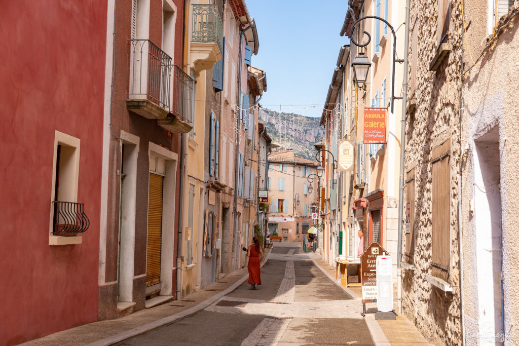 Sur la route de l'olivier en Baronnies provençales.