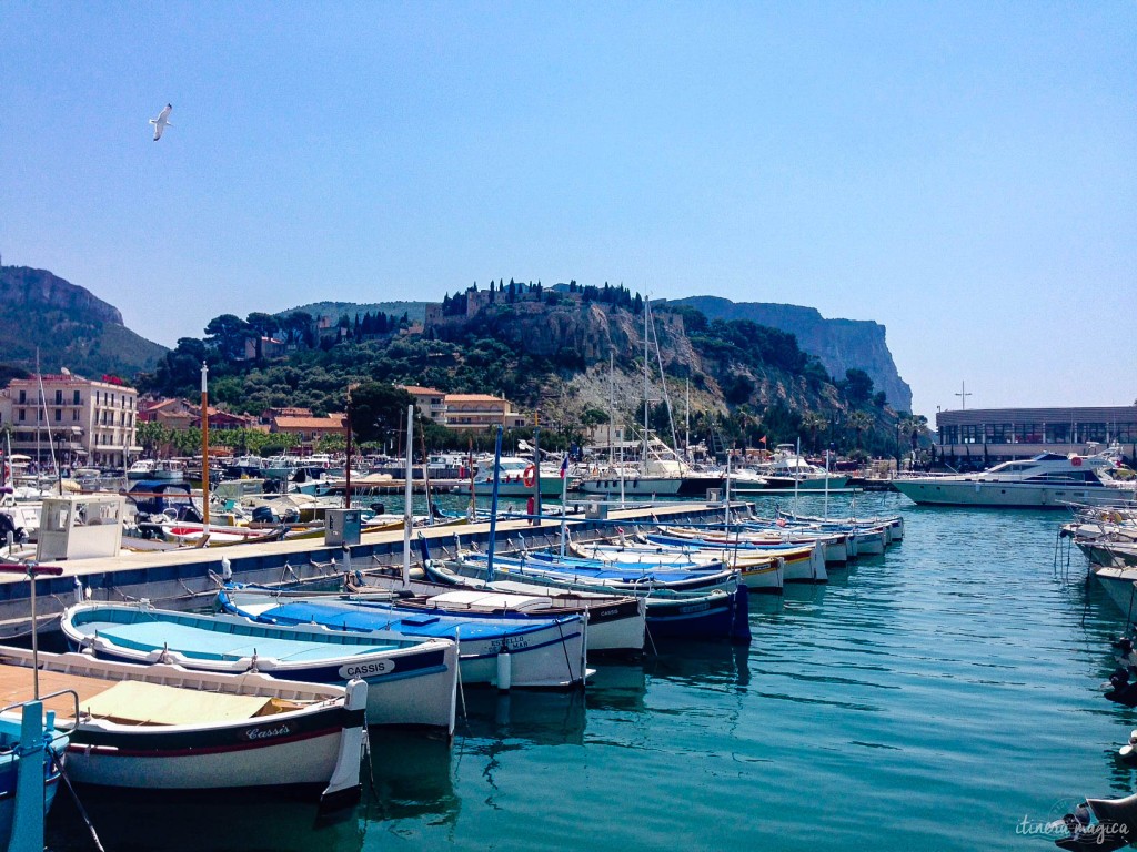 Cassis' harbor (and castle in the background).