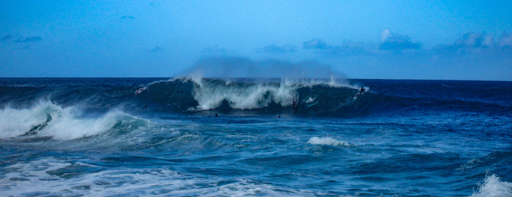 Surf sur le Northshore d'Oahu.