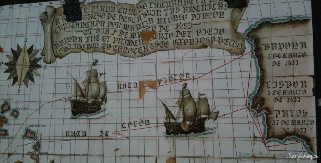 The Pinta's voyage in 1492-1493.