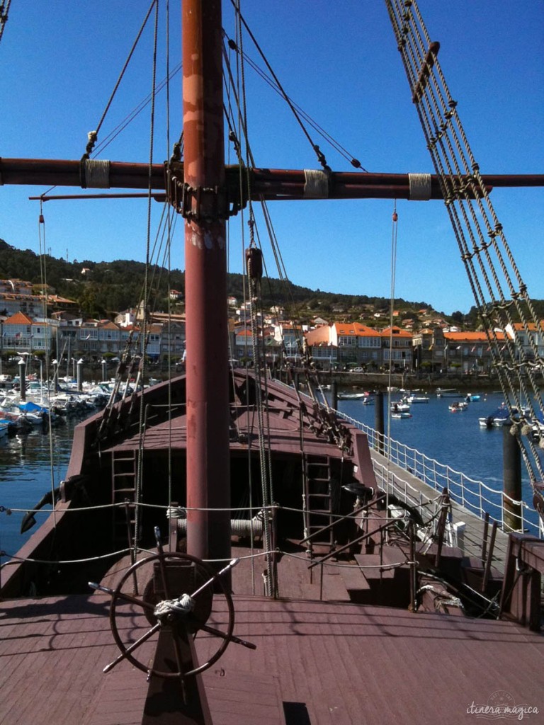 On the Pinta's deck. 