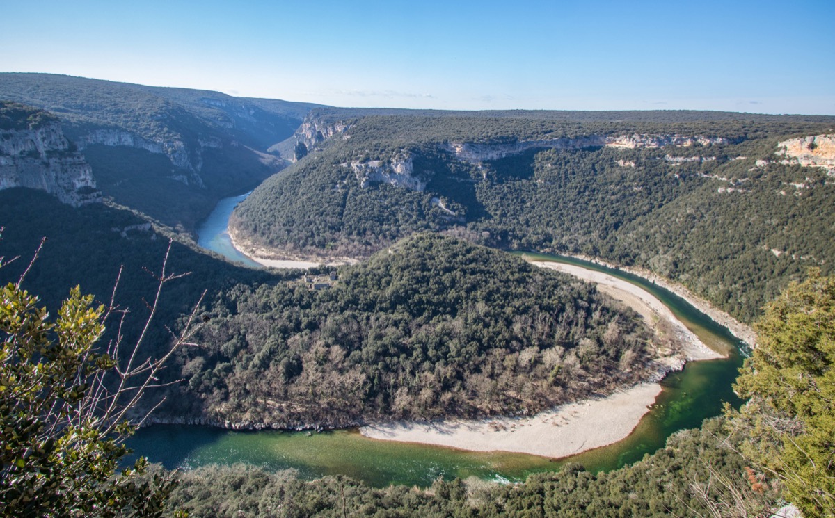 Maladrerie des templiers dans les gorges de l'Ardèche