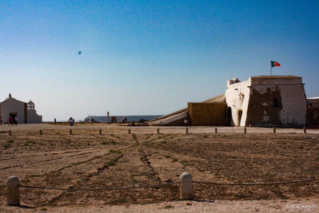 Windrose in Fortaleza de Sagres.