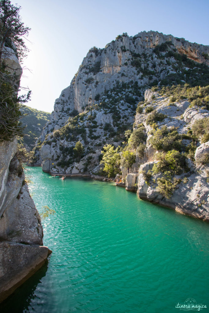 Itinéraires dans les gorges du Verdon : les basses gorges à Quinson