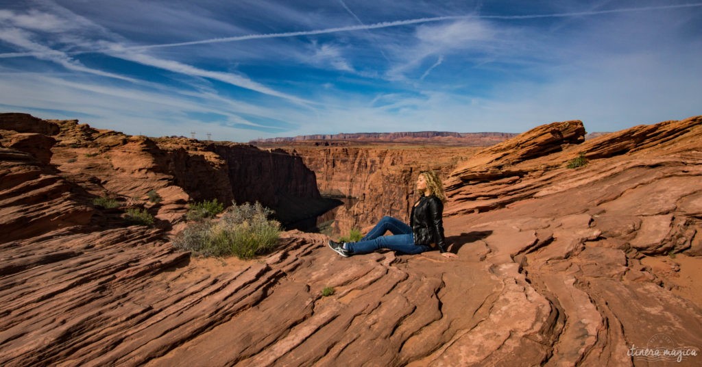 Horseshoe Bend, le plus beau méandre du Colorado, et les rives du Lac Powell regorgent de merveilles géologiques. Le road trip continue à Page, Arizona. Itinera Magica, Ariane Fornia