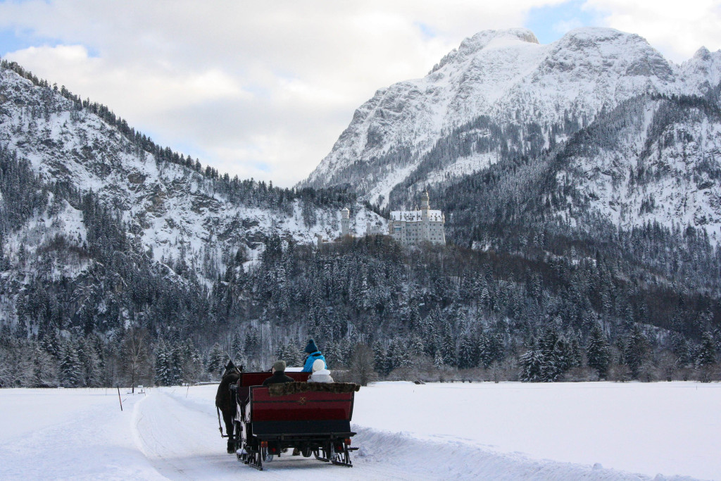 bavière hiver calèche neuschwanstein