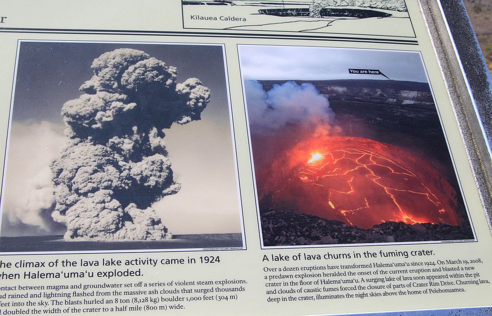 Quand le lac de lave était encore brûlant.