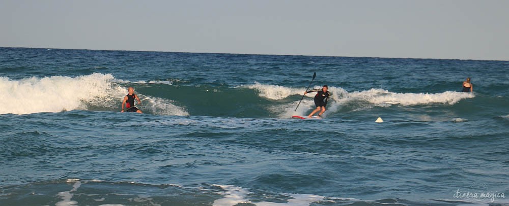 SUP action on Narvelle's beach.