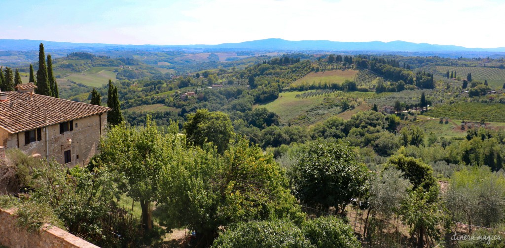 Panorama toscan depuis San Gimignano.