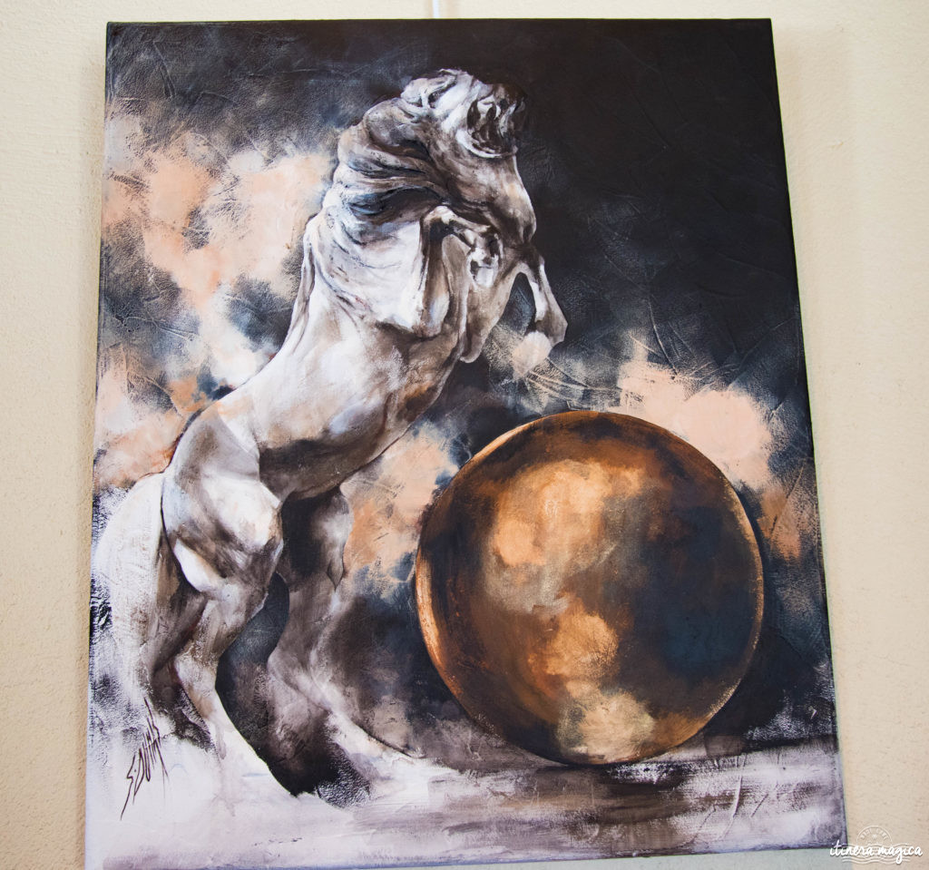 Sophie Dumas, artiste de Camargue. Peintre chevaux, taureaux, Camargue