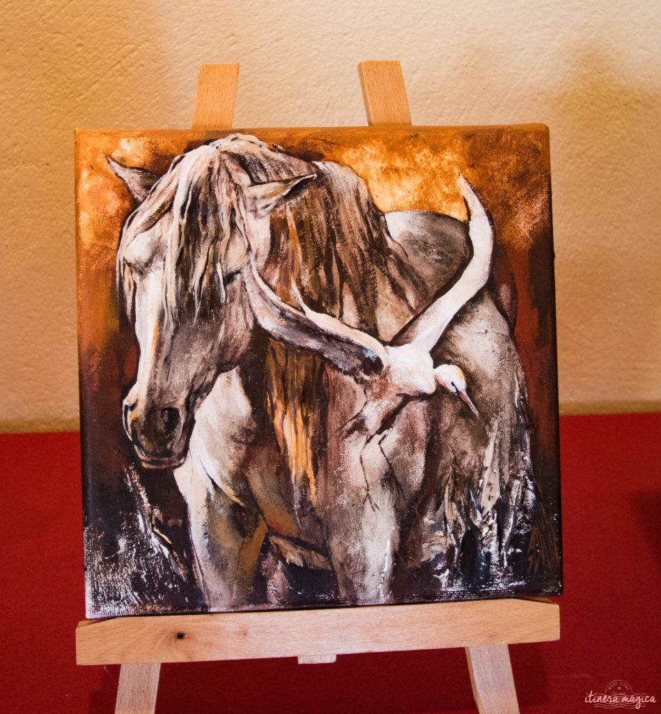 Sophie Dumas, artiste de Camargue. Peintre chevaux, taureaux, Camargue