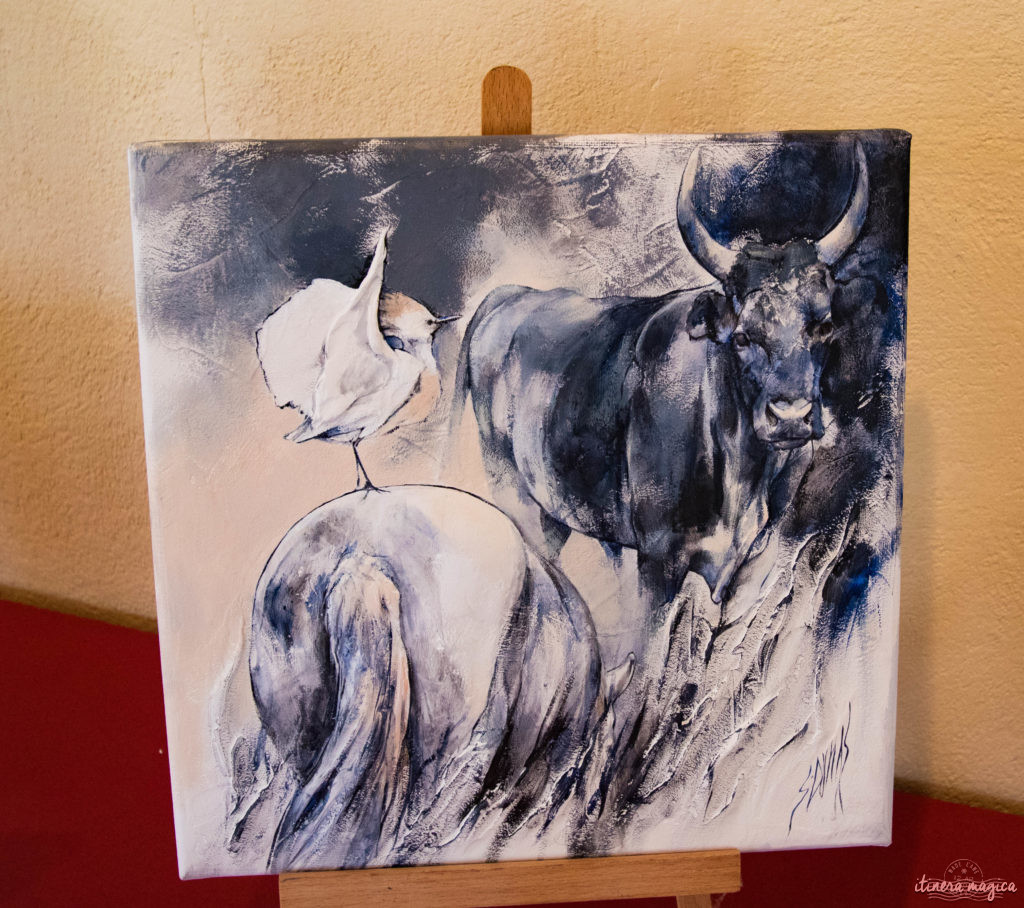 Sophie Dumas, artiste de Camargue. Peintre chevaux, taureaux, Camargue