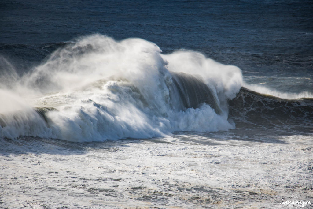 See the biggest waves in the world in Nazaré, Portugal. Mind-blowing big wave surf on monsters reaching 100 feet.