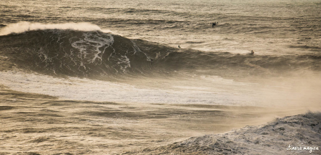 See the biggest waves in the world in Nazaré, Portugal. Mind-blowing big wave surf on monsters reaching 100 feet.