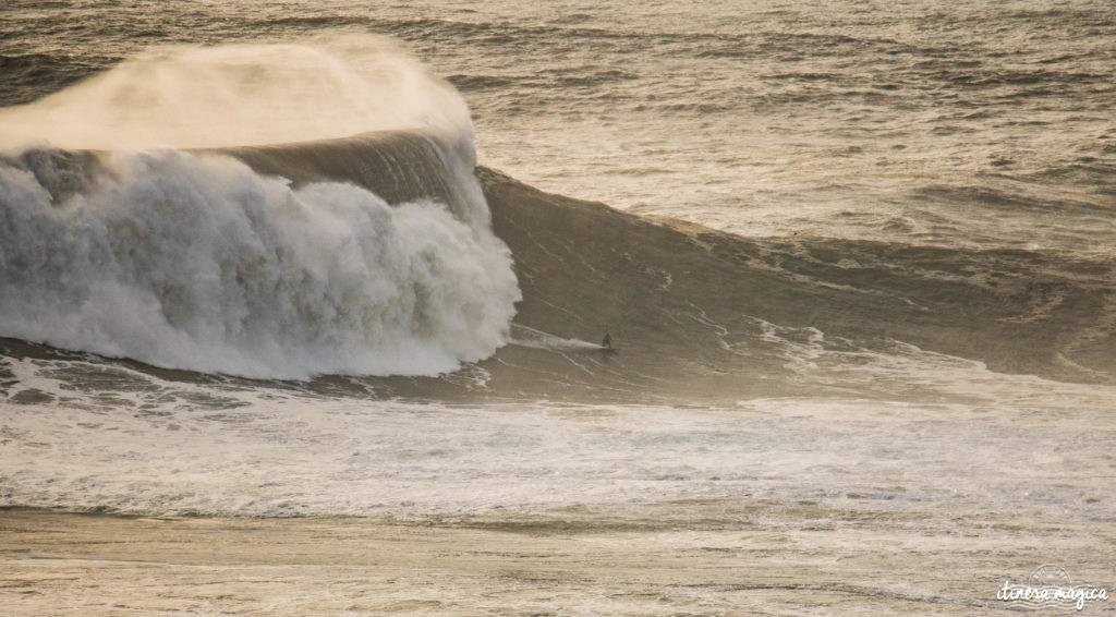 See the biggest waves in the world in Nazaré, Portugal. Mind-blowing big wave surf on monsters reaching 100 feet.