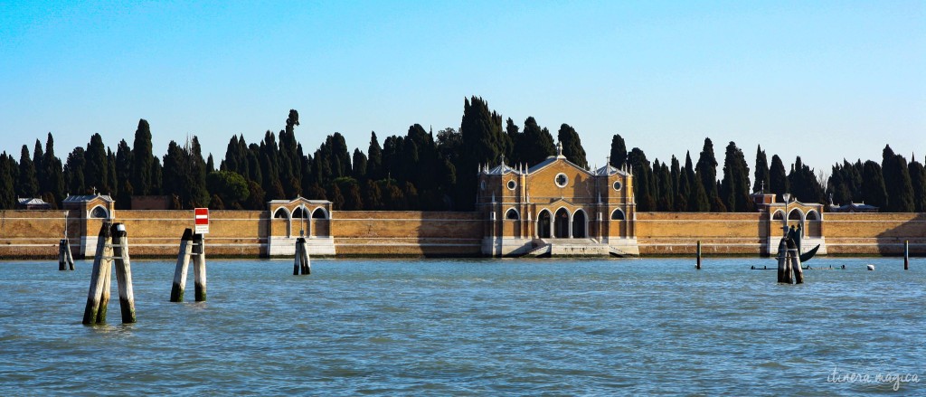 Venice's graveyard, San Michele, with its dark cypresses reminding me of Böcklin's Island of the dead.