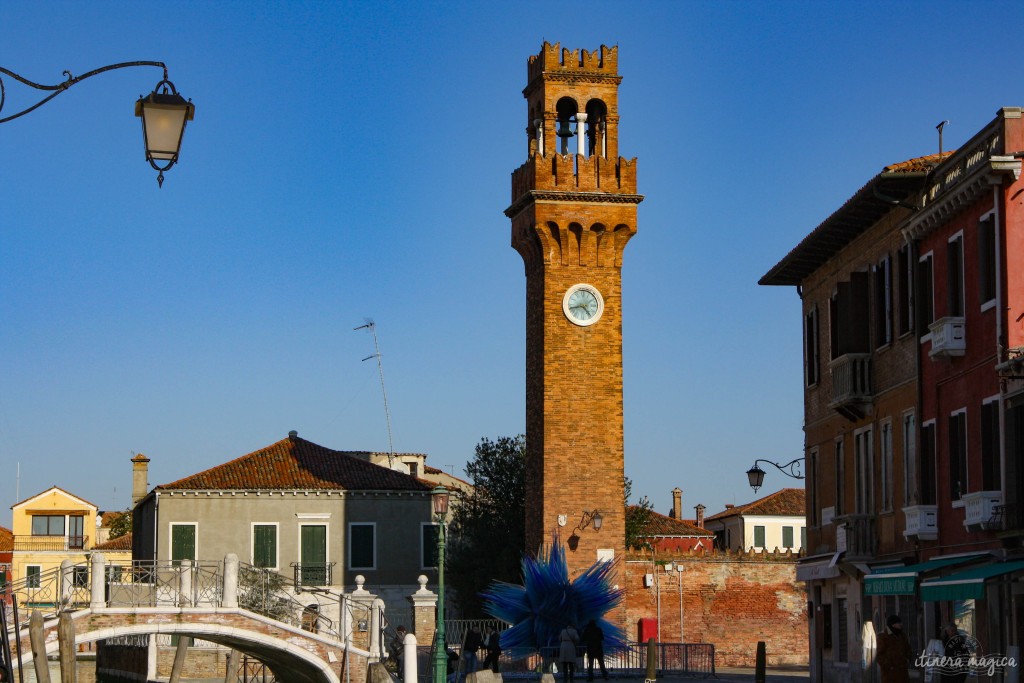 A glass flower in Murano.