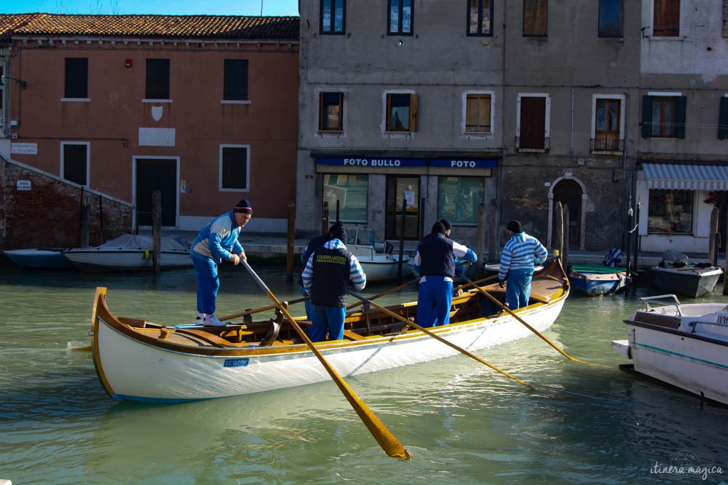 Boaters in Murano.