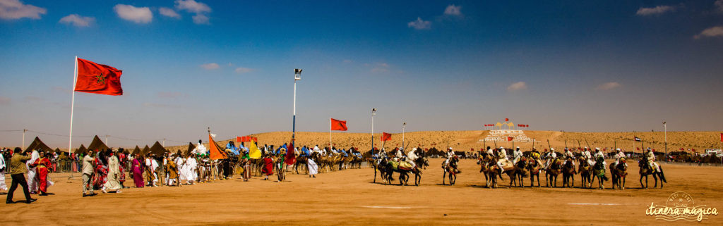 Au coeur du grand sud marocain, Tan-Tan est la porte du Sahara. Entre dunes de sable et océan, les peuples du désert se réunissent chaque mois de mai. Tourbillon de couleurs sur Itinera Magica.