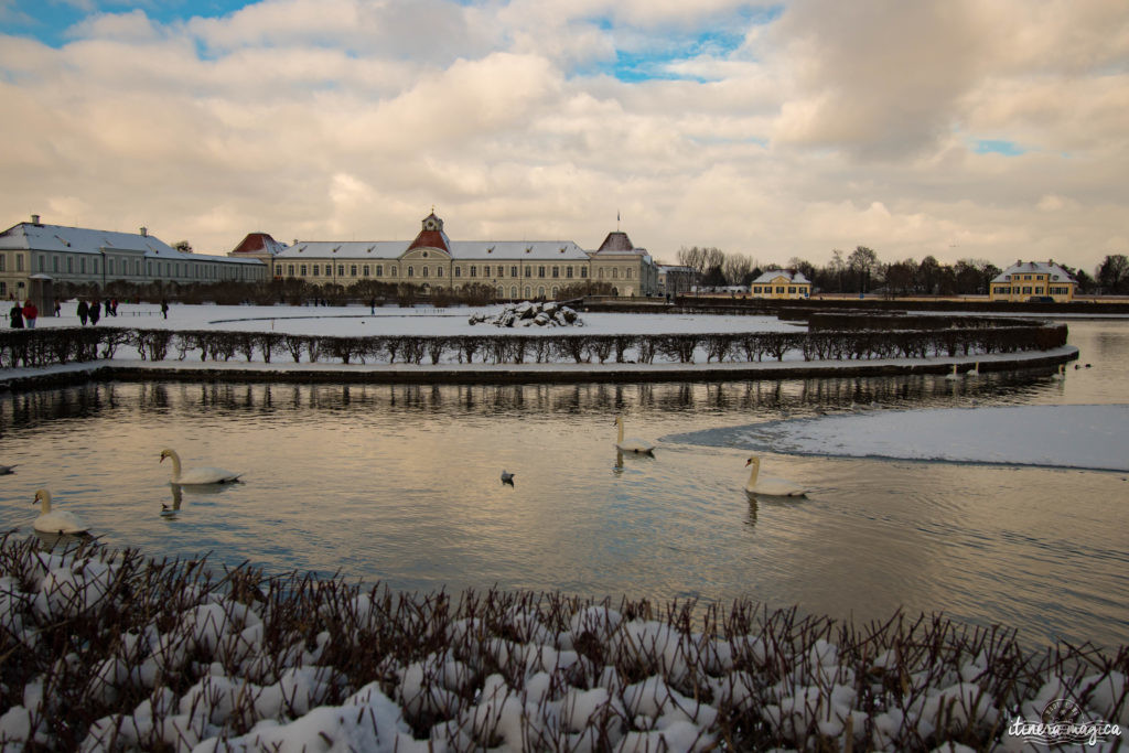 Château de Nymphenburg, Munich, sous la neige. Que faire en Bavière en hiver ?