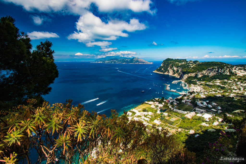 Capri est la perle du golfe de Naples. Tout voyage en Italie du Sud doit passer par cette île de rêve, entre Méditerranée et jardins. Capri, la dolce vita !