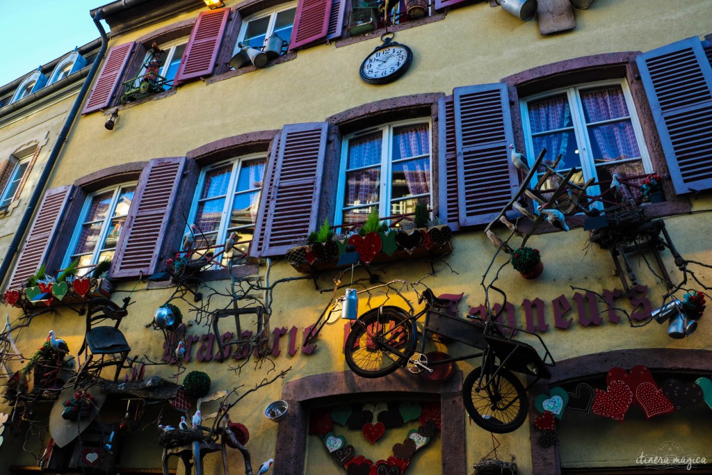 Eine Fassade in Colmar.