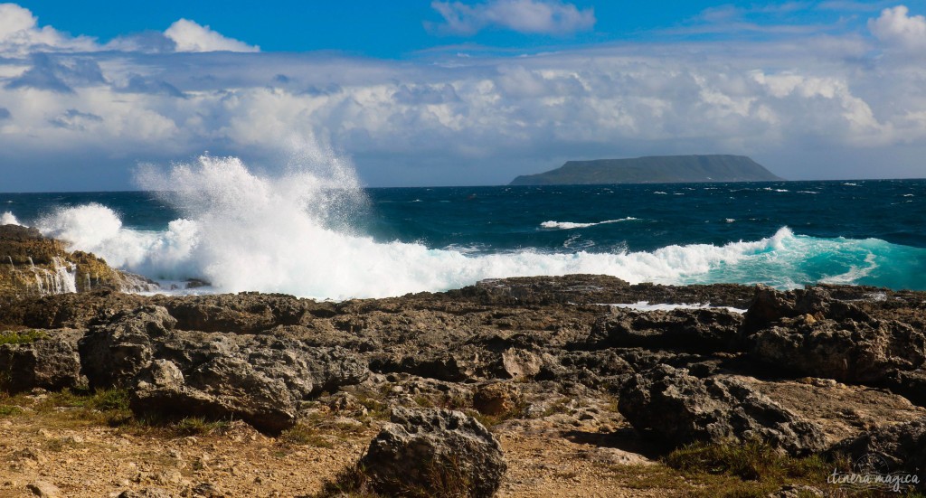 La Désirade, vue depuis la Pointe des châteaux.