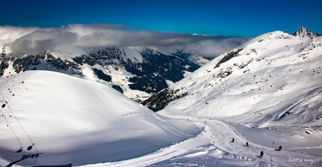 Au sommet du glacier.