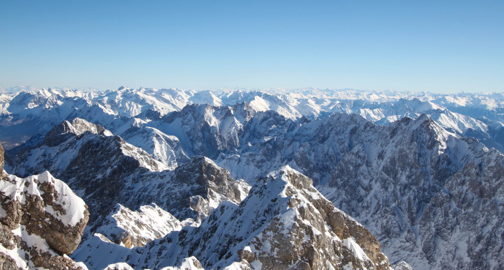 alpes bavière zugspitze ski neige