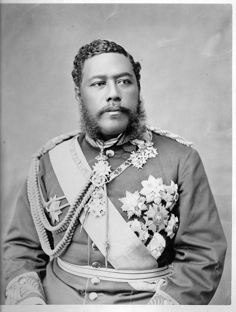 David Kalakaua, le dernier roi hawaïen.