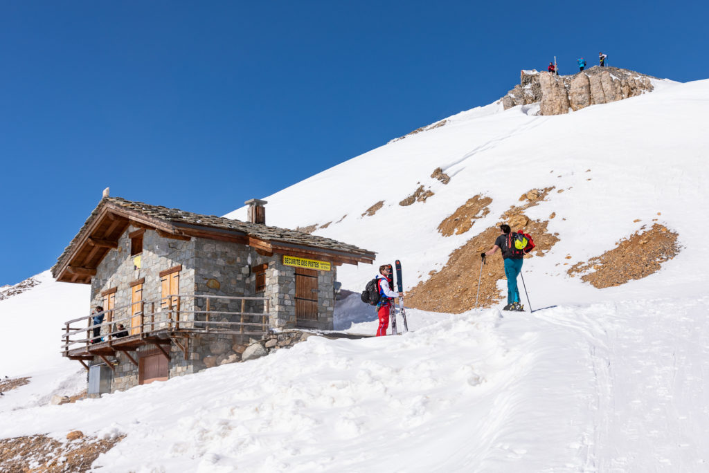 ski de rando aiguille percée tignes