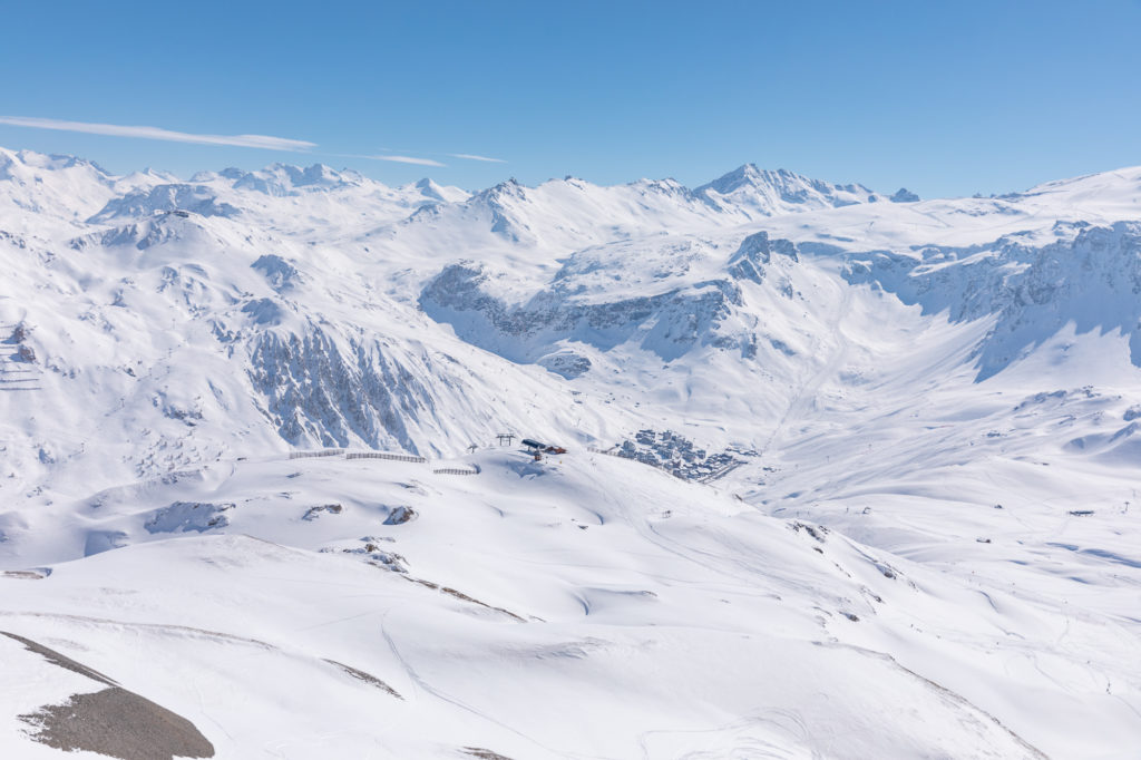 ski de rando aiguille percée tignes