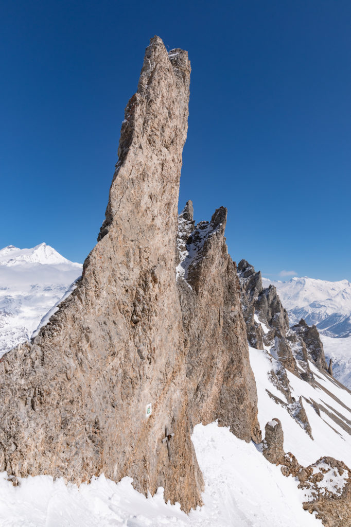 ski de rando aiguille percée tignes