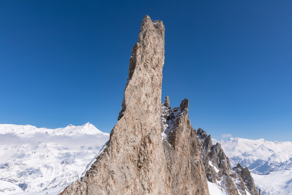 ski de rando aiguille percée tignes