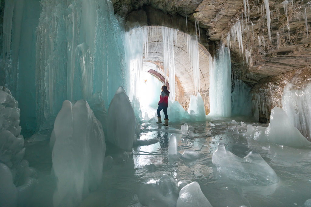 tunnel gelé glace tignes instagram