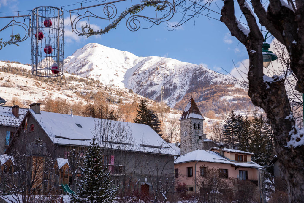 Vallée de l'Ubaye en hiver