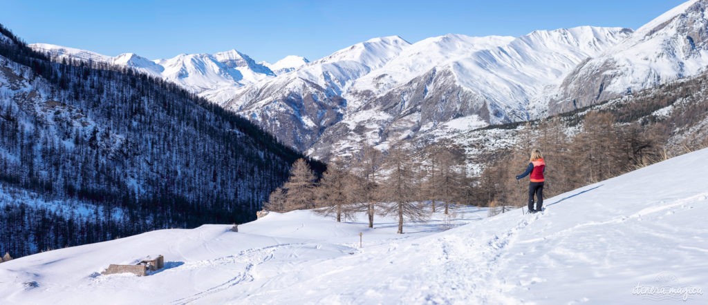 Séjour à la neige dans les Alpes de Haute Provence : l'Ubaye en hiver.