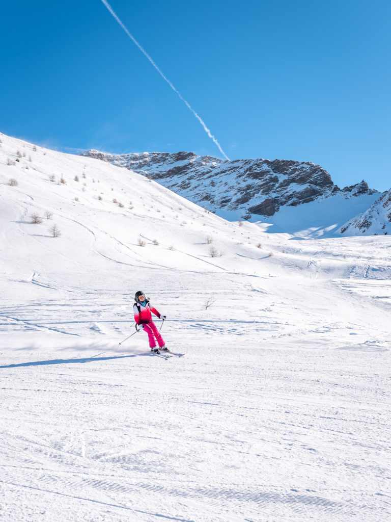 skier au sauze : l'ubaye en hiver