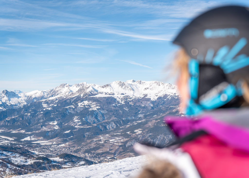 skier au sauze : l'ubaye en hiver