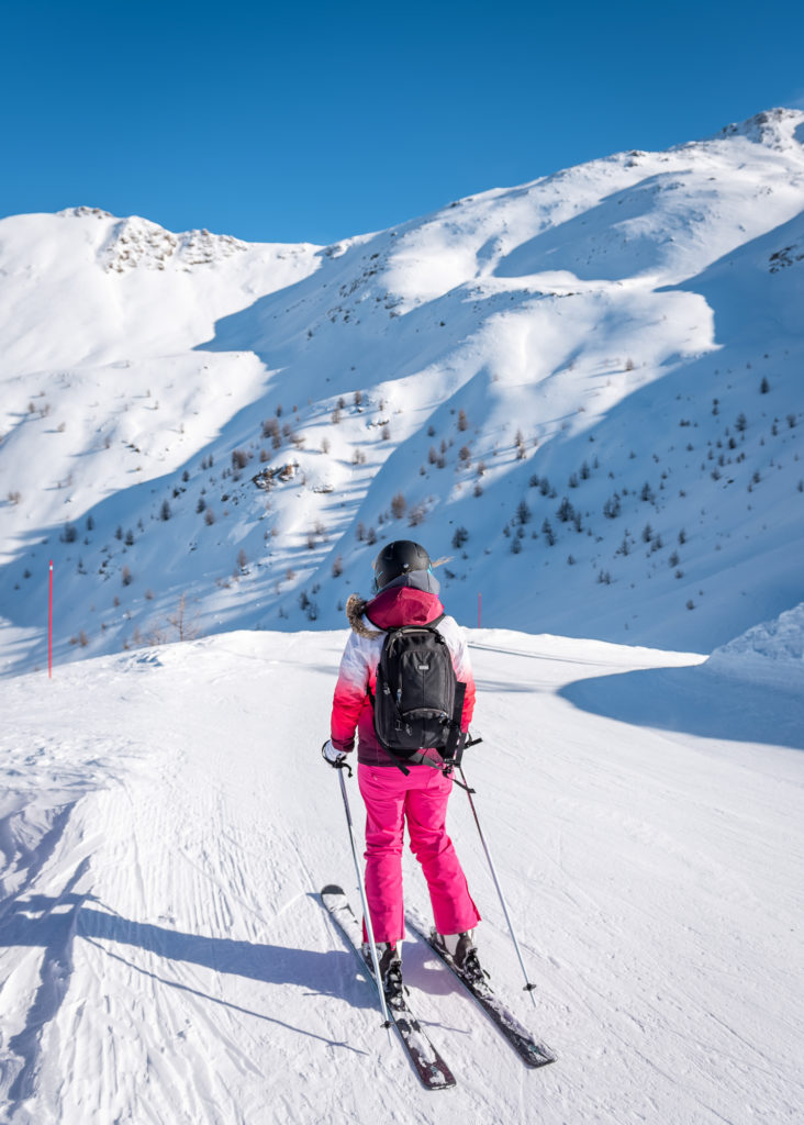 skier au sauze : l'ubaye en hiver